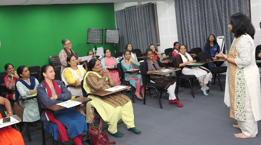 L J Institute of Media and Communications Ahmedabad Material development workshop sewa photo 6